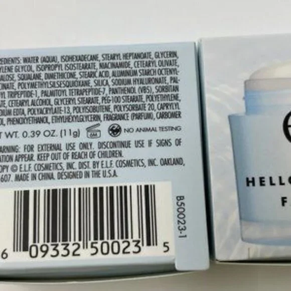 10 E.l.f. Hello Hydration! face cream-.3oz New Box - Picture 2 of 3